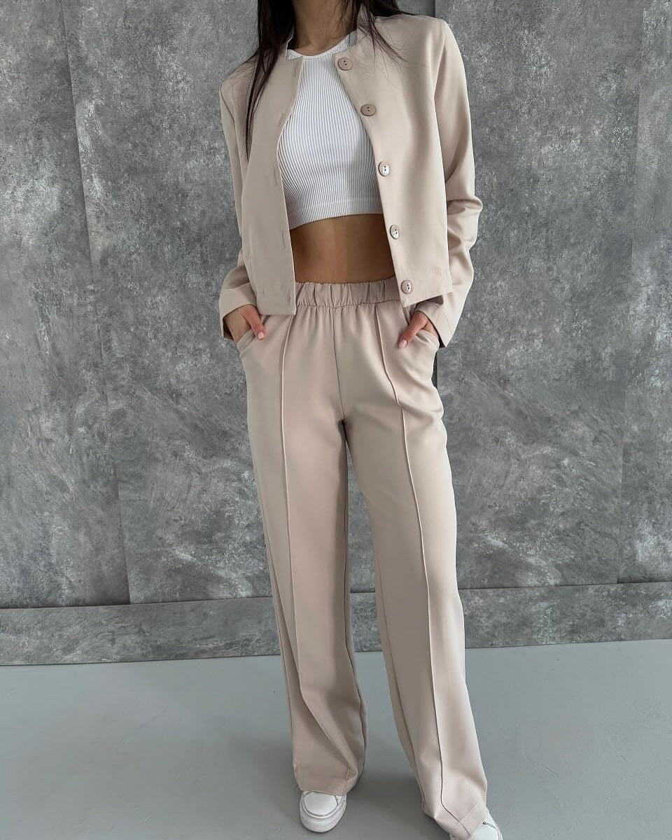 Damen Modischer und bequemer Cardigan mit hoher Taille Merchesia