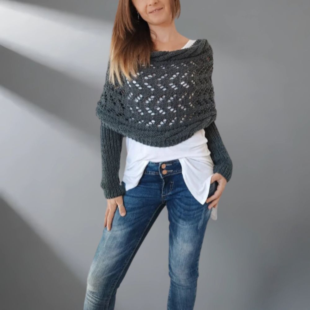 WW | Wärme Und Komfort Luxuriöser Schal Mit Drapierung Und Design