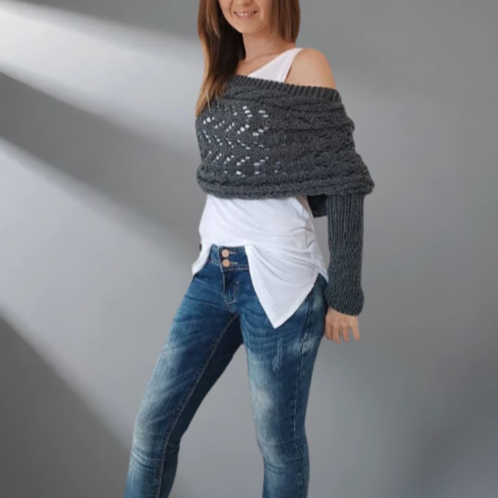 WW | Wärme Und Komfort Luxuriöser Schal Mit Drapierung Und Design