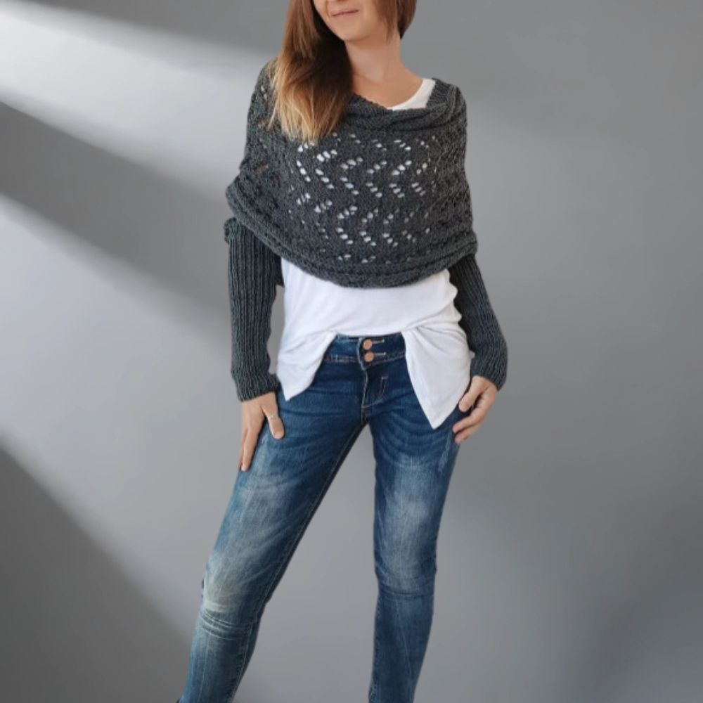 WW | Wärme Und Komfort Luxuriöser Schal Mit Drapierung Und Design