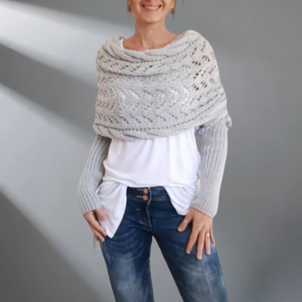 WW | Wärme Und Komfort Luxuriöser Schal Mit Drapierung Und Design