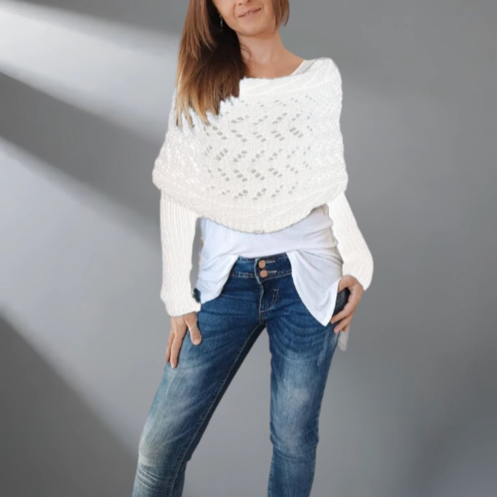 WW | Wärme Und Komfort Luxuriöser Schal Mit Drapierung Und Design