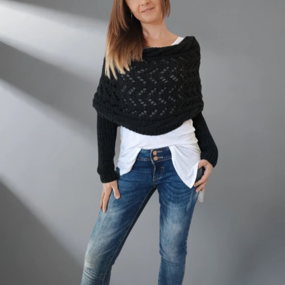 WW | Wärme Und Komfort Luxuriöser Schal Mit Drapierung Und Design