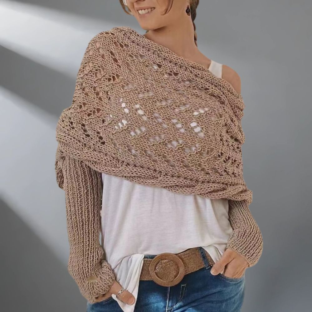 WW | Wärme Und Komfort Luxuriöser Schal Mit Drapierung Und Design