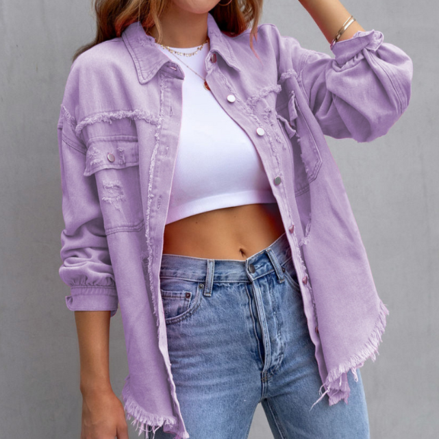 WW | Zerrissene Jeanjacke