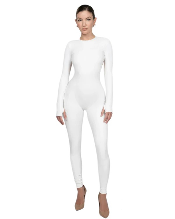 Merche einteiliger Jumpsuit mit ärmellosem und rückenfreiem Design
