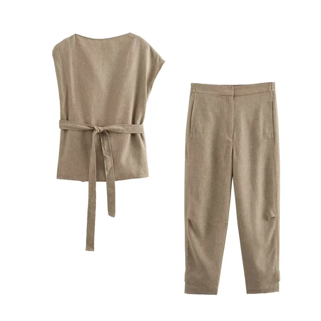 Merche- Outfitset- Oberteil und Pyjama- Baumwolle- Sommer