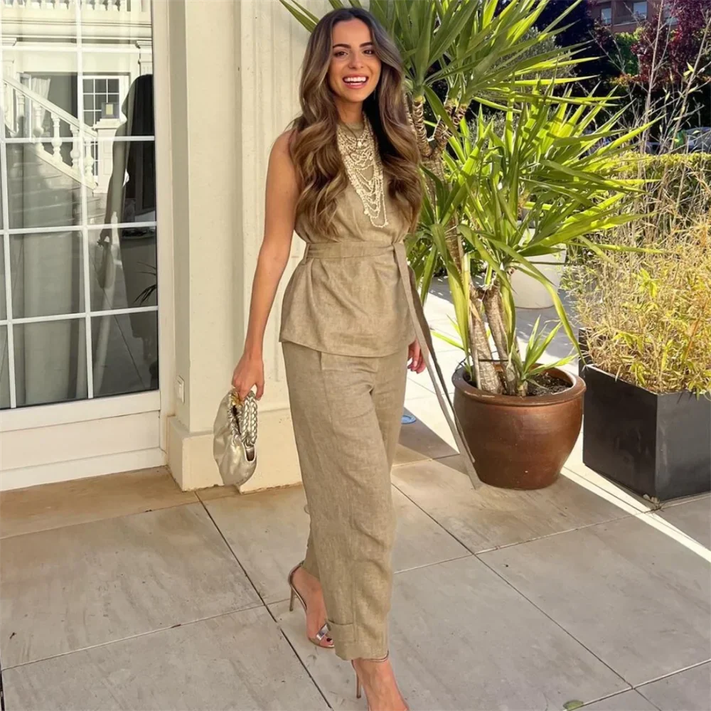 Merche- Outfitset- Oberteil und Pyjama- Baumwolle- Sommer
