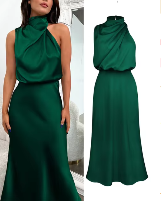 Merche glattes Partykleid