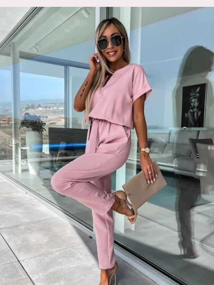 Merche Patty Jumpsuit mit fester Farbe