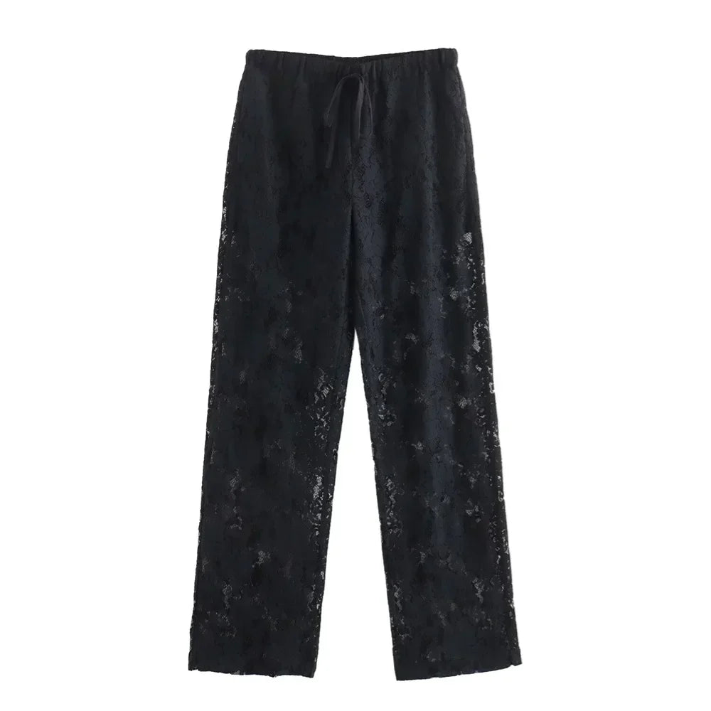 Merche - Shirt & Hosen Set - Langarm - Weites Bein - Sommer