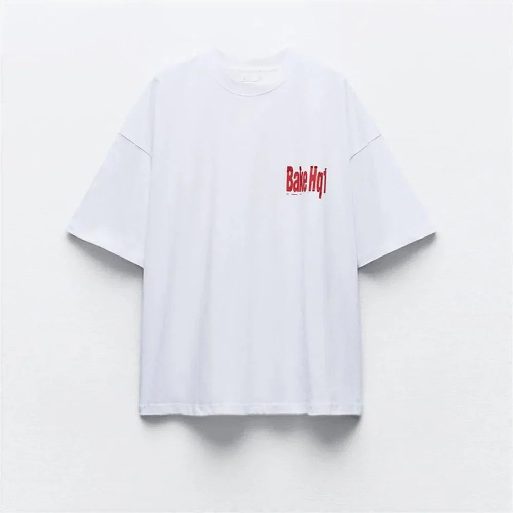 Merche - T-Shirt - Locker Rundhals - Kurzarm Bedruckt - Sommer