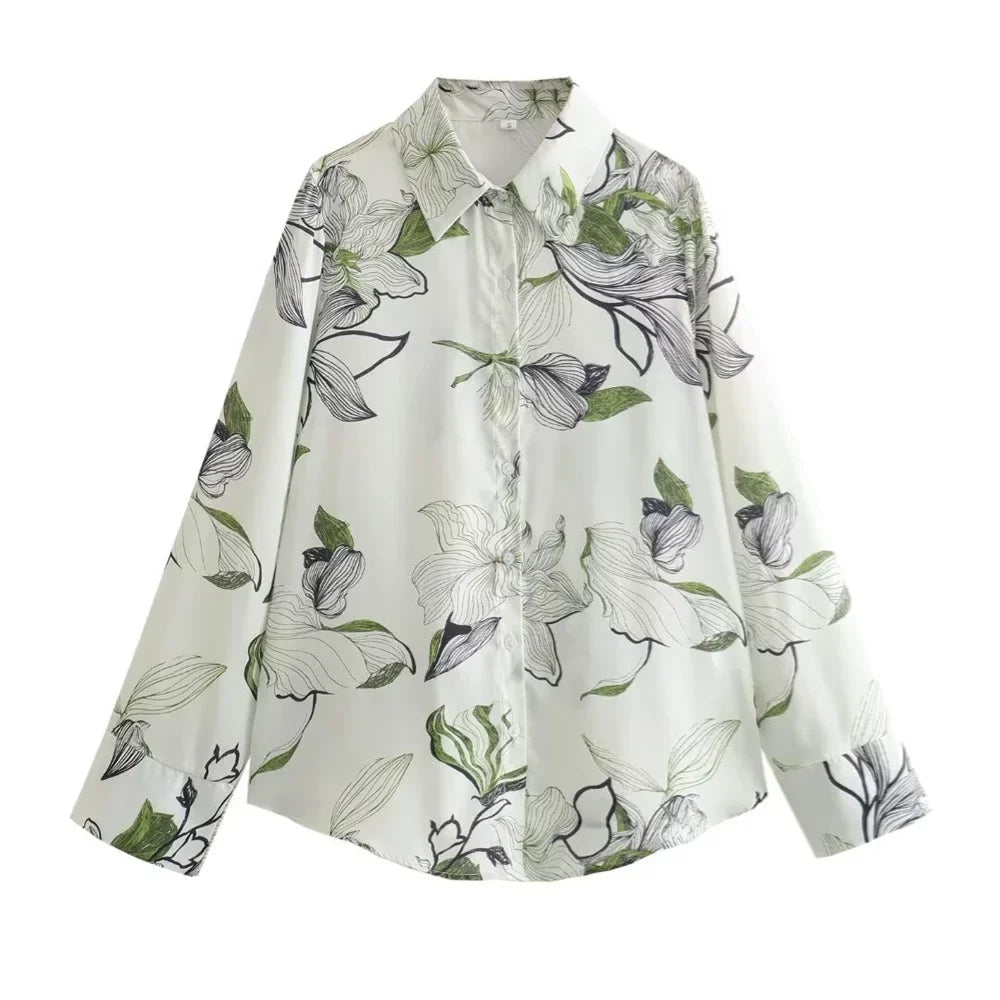 Merche - Lässiges, lockeres Revers-Shirt - Weite Hosen - Alle Jahreszeiten
