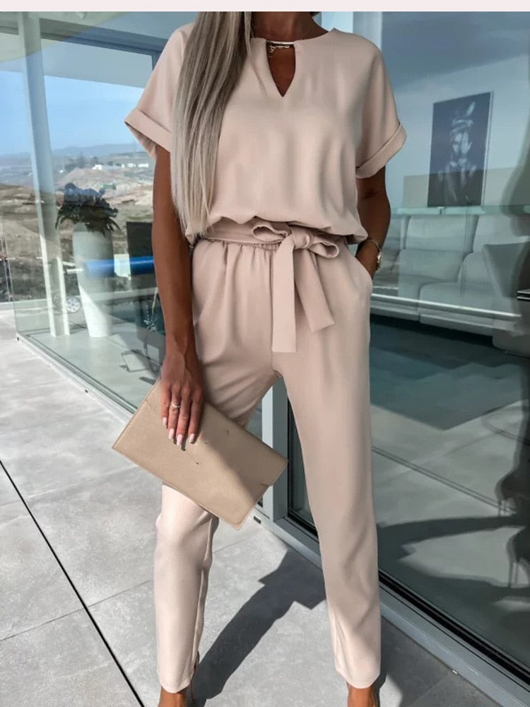 Merche Patty Jumpsuit mit fester Farbe