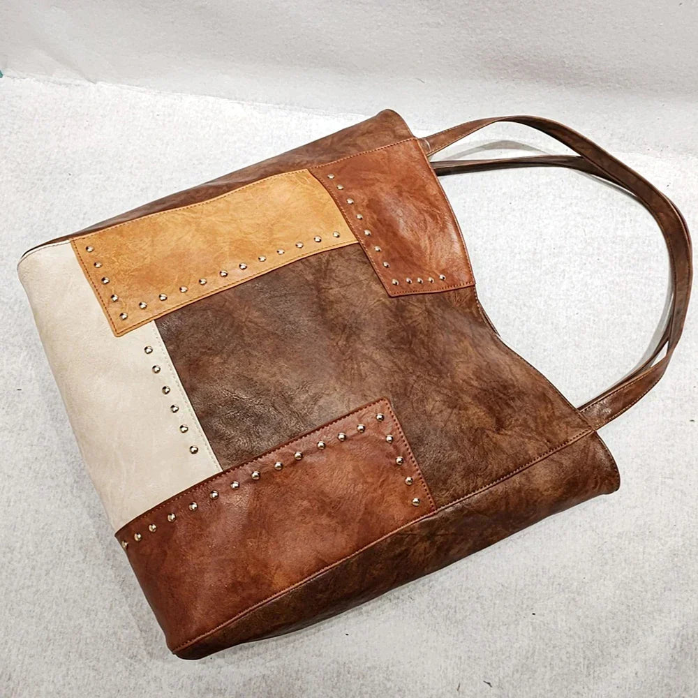 WW | Weinlese Patchwork Ledertasche