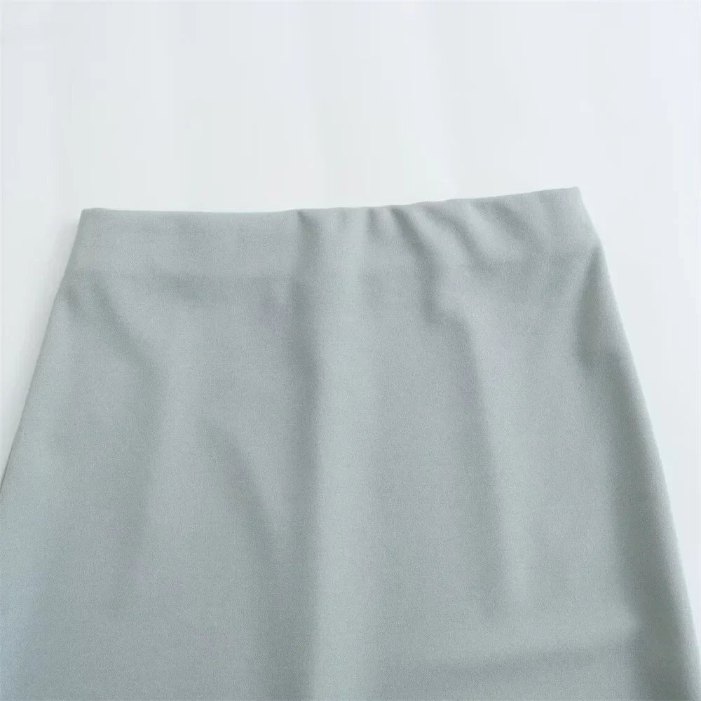 Merche - Slim Fit Hängender offener Rücken, Rock-Set mit hoher Taille - Sommer
