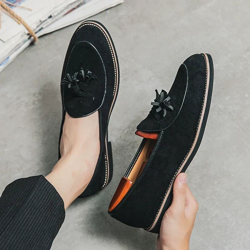 Comfort - Wildleder-Loafer mit Quasten