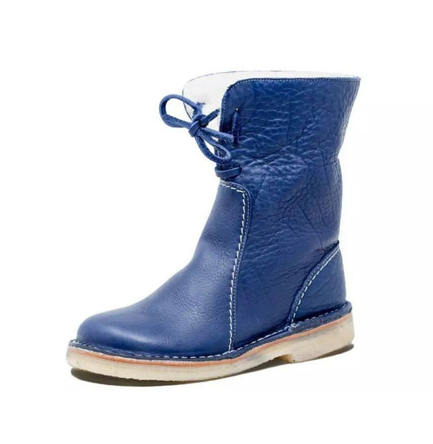 Damen wasserdichte Stiefel mit Wollfutter