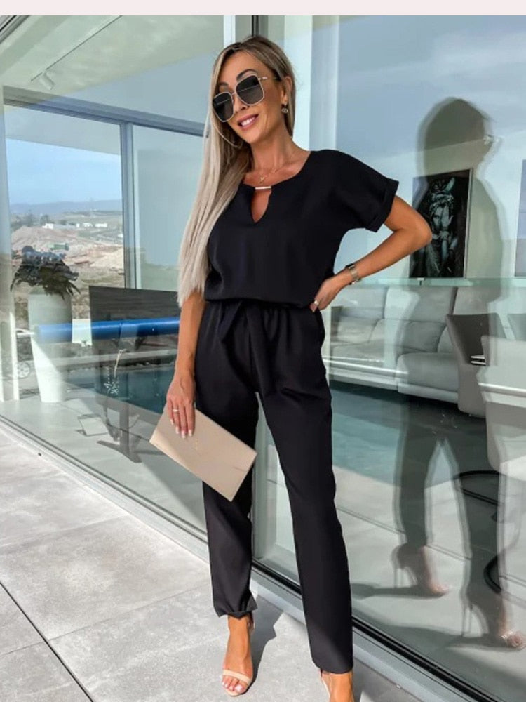 Merche Patty Jumpsuit mit fester Farbe