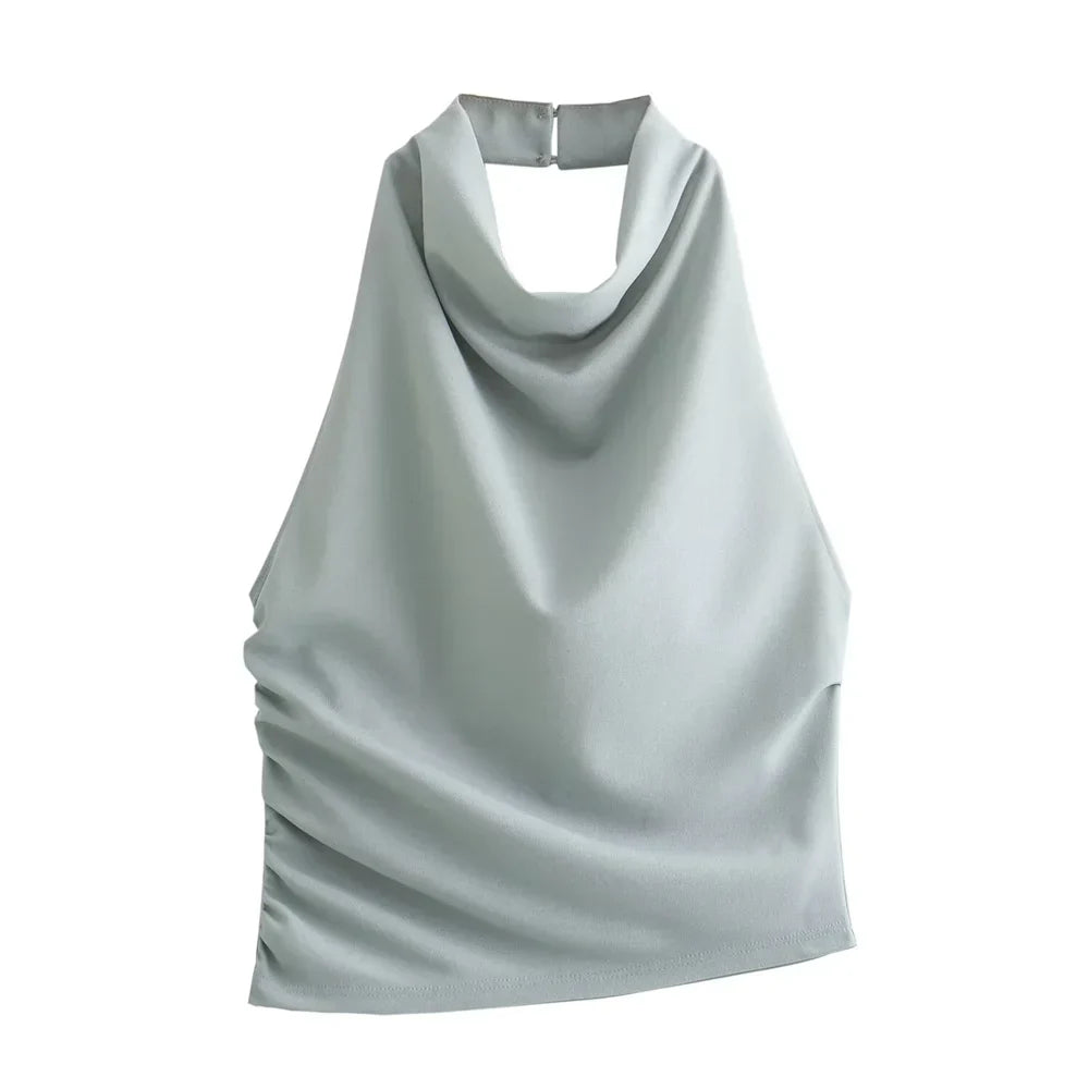 Merche - Slim Fit Hängender offener Rücken, Rock-Set mit hoher Taille - Sommer