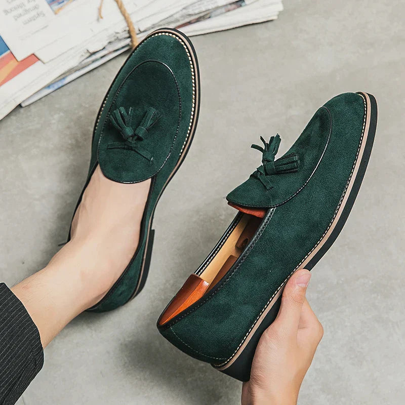 Comfort - Wildleder-Loafer mit Quasten