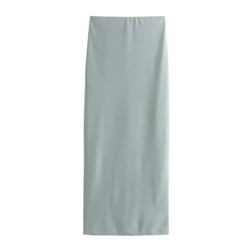 Merche - Slim Fit Hängender offener Rücken, Rock-Set mit hoher Taille - Sommer