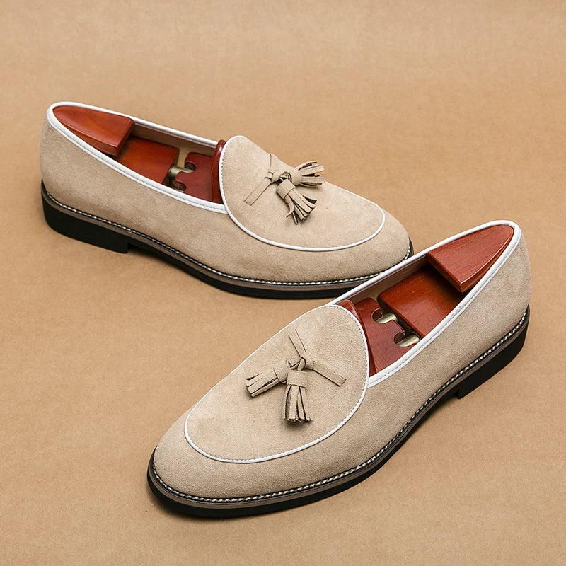 Comfort - Wildleder-Loafer mit Quasten