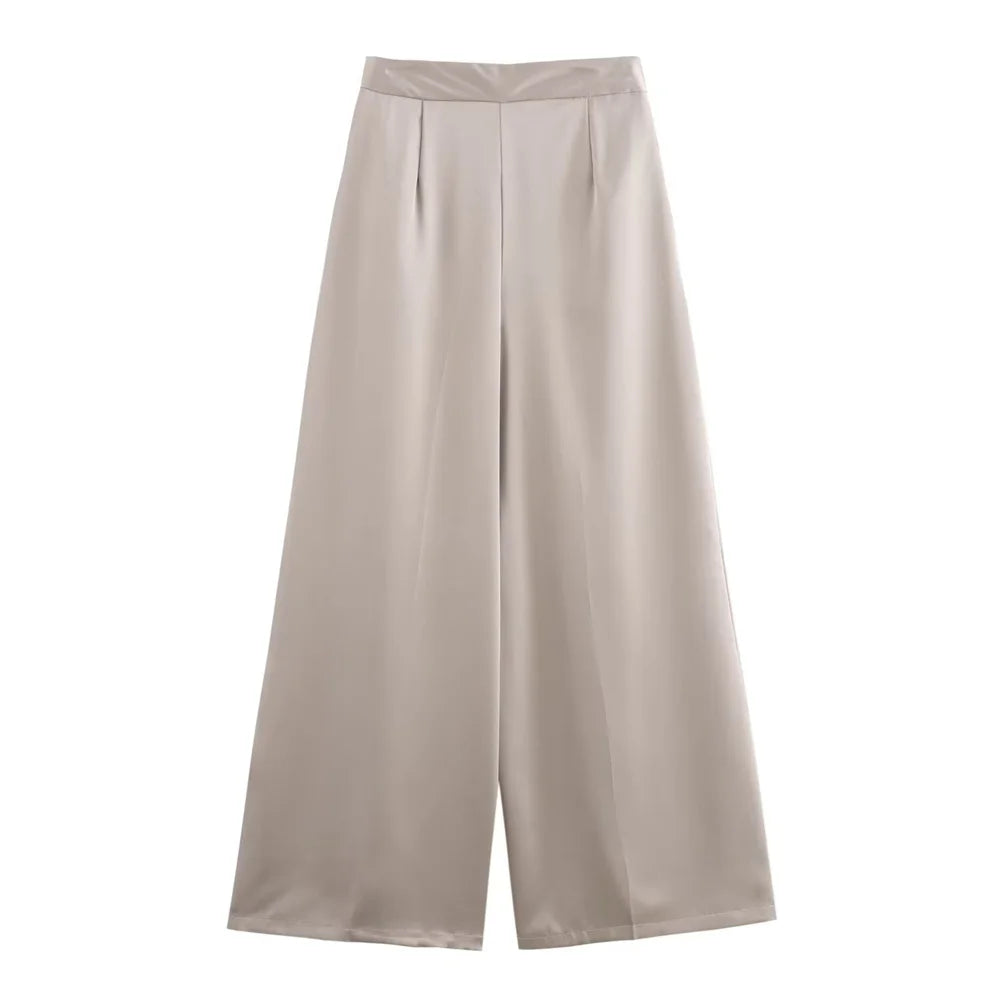 Merche - Top & Hosen Set - Rundhals - Kurzarm - Hohe Taille - Sommer