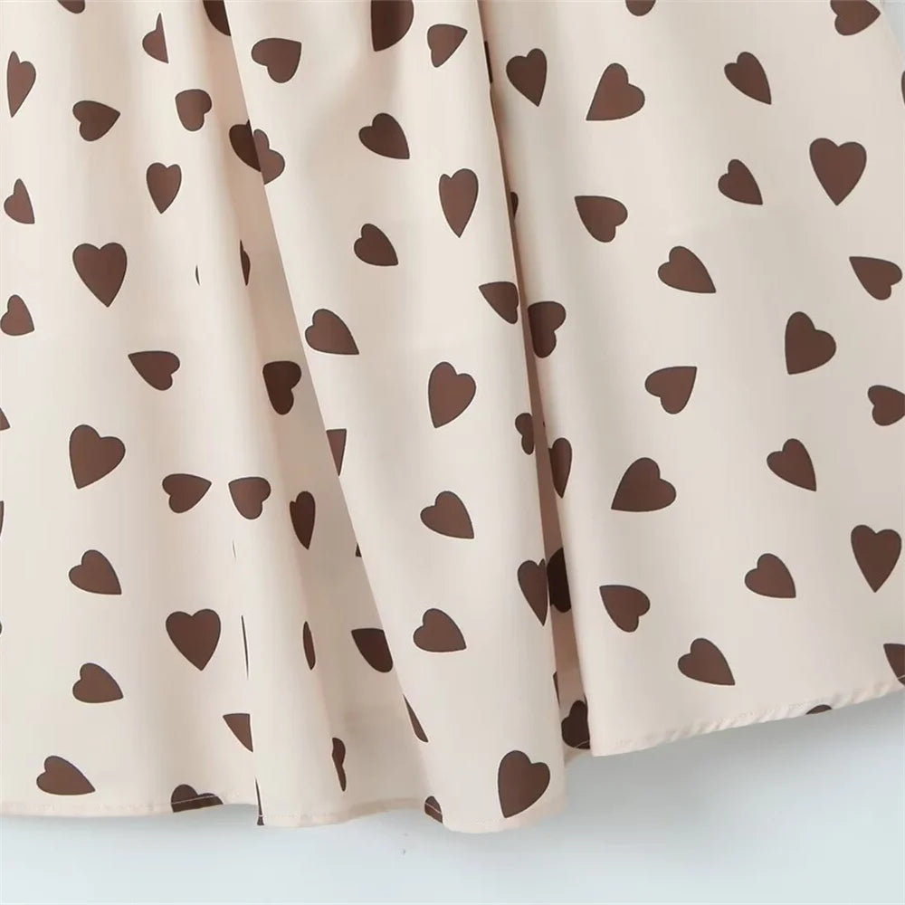 Merche - Kleid - Eng anliegend, Pendeln - Innenfutter, Love Print - Herbst