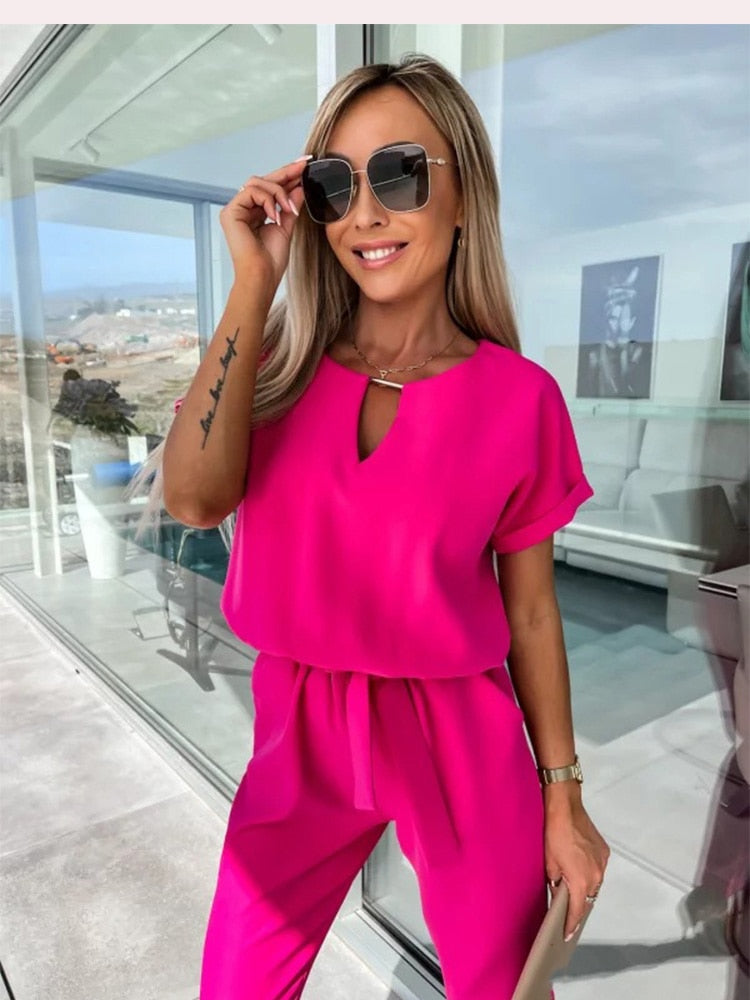 Merche Patty Jumpsuit mit fester Farbe