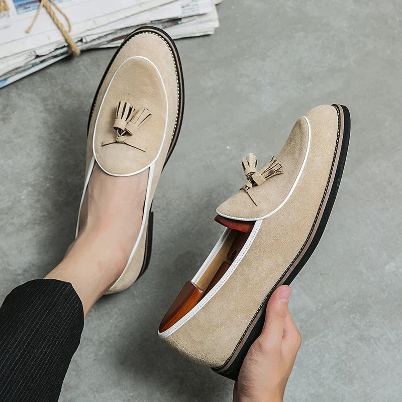 Comfort - Wildleder-Loafer mit Quasten