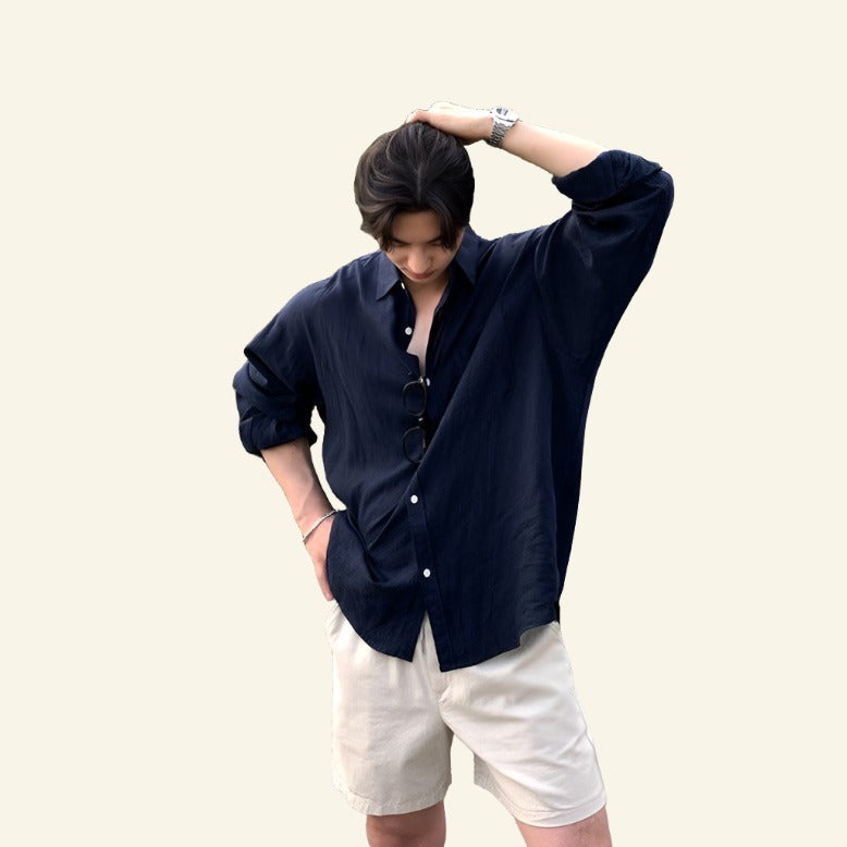 Merche - Hemd - Baumwolle-Leinen - Button Down - Sommer