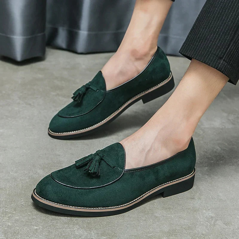 Comfort - Wildleder-Loafer mit Quasten