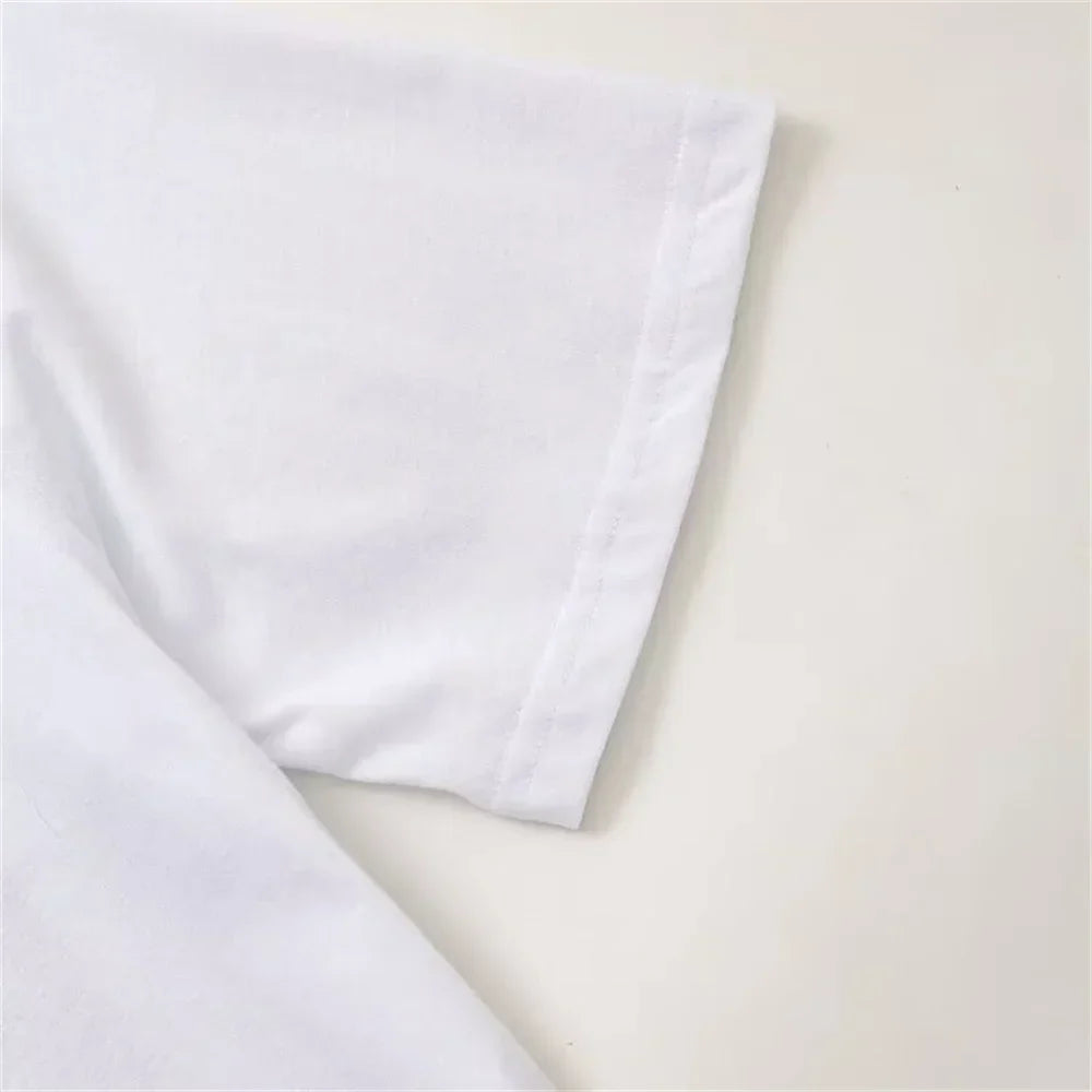 Merche - T-Shirt - Lässig Locker Rundhals Kurzarm Print - Sommer