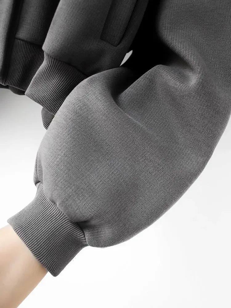 WW | Trainingsanzug Trendy Weste Mit Kapuze Und Weiten Hosenbeinen Für Damen