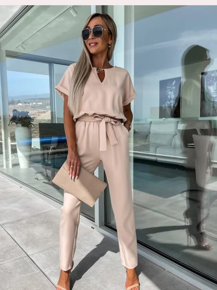 Merche Patty Jumpsuit mit fester Farbe