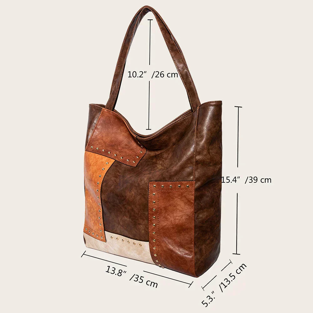 WW | Weinlese Patchwork Ledertasche