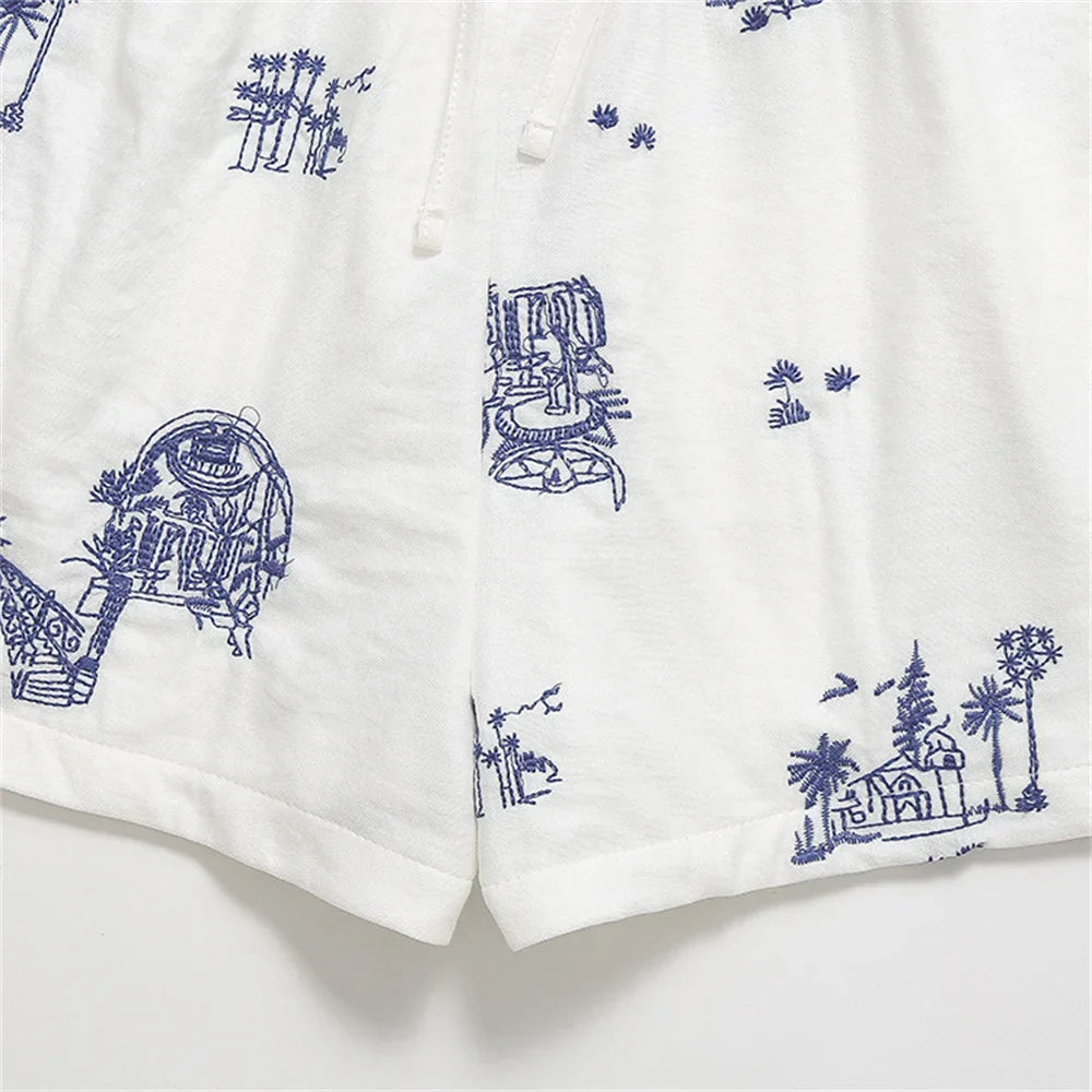 Merche - Shorts - Lässig - Bestickt - Sommer