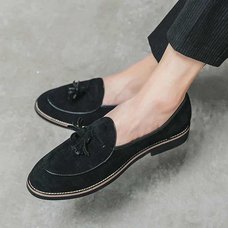 Comfort - Wildleder-Loafer mit Quasten