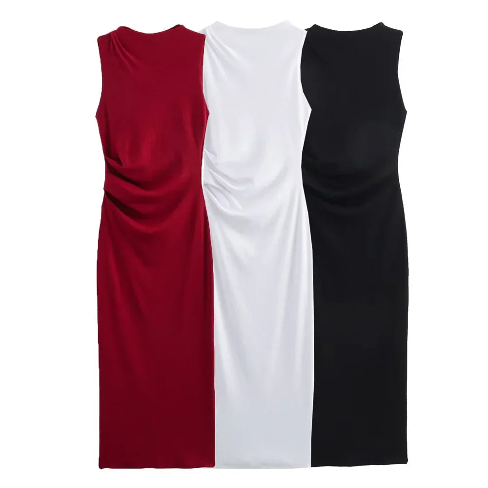 Merche - Kleid - Schmale Passform - Gefaltetes Garn - Sommer