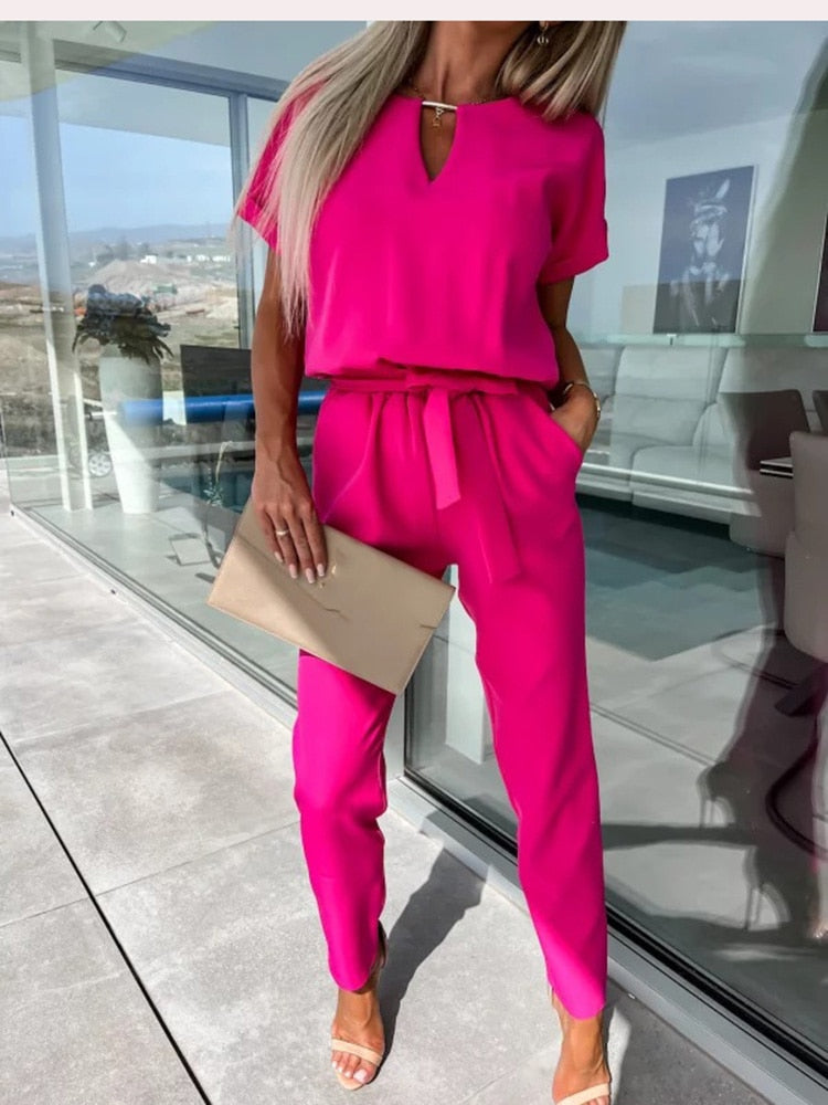 Merche Patty Jumpsuit mit fester Farbe