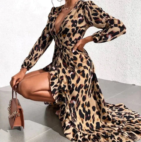 Merche Sommerkleid mit Leopardenmuster