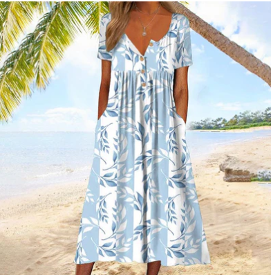 – blatttanz maxikleid