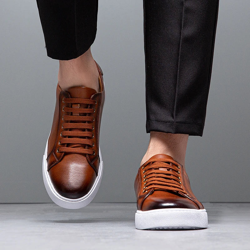 Edler Leder-Sneaker