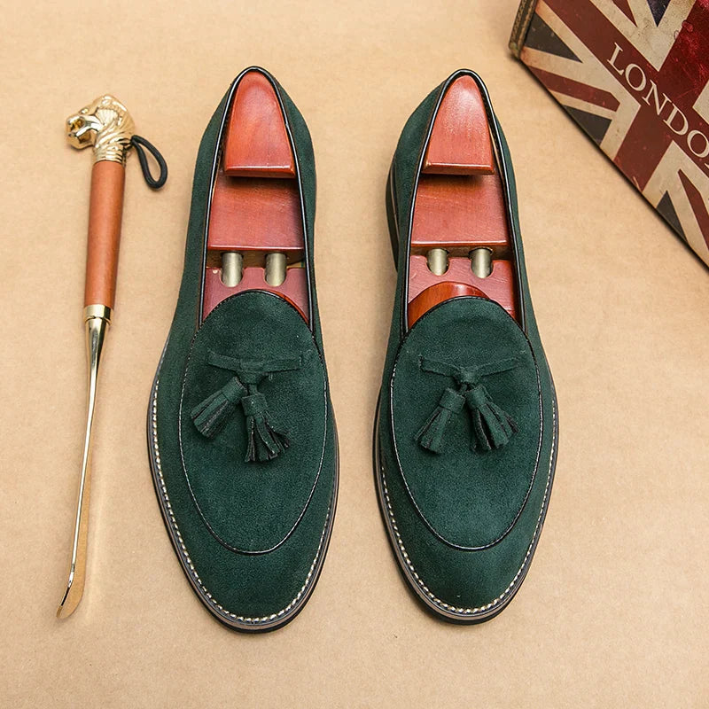 Comfort - Wildleder-Loafer mit Quasten