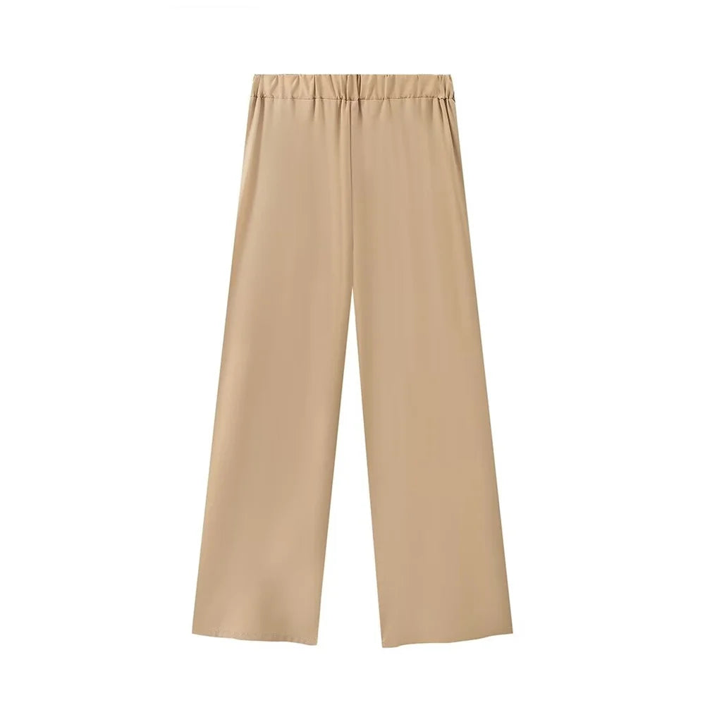 Merche - Shirt und Hose Set - Farbige kurze Ärmel - Weite Beine - Alle Jahreszeiten