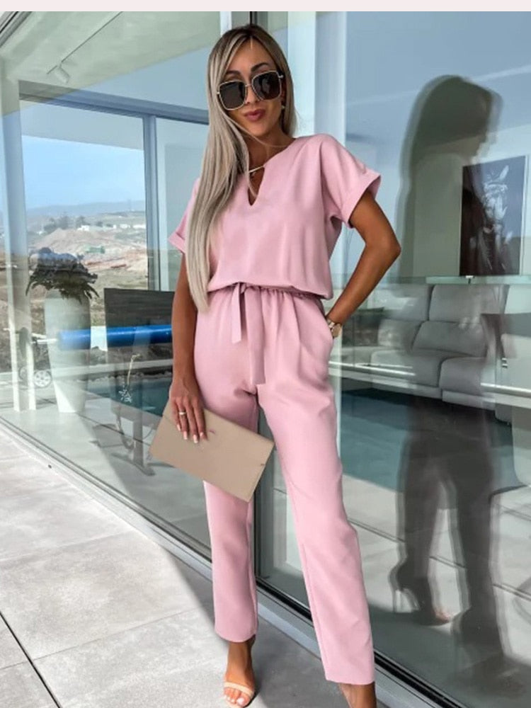 Merche Patty Jumpsuit mit fester Farbe