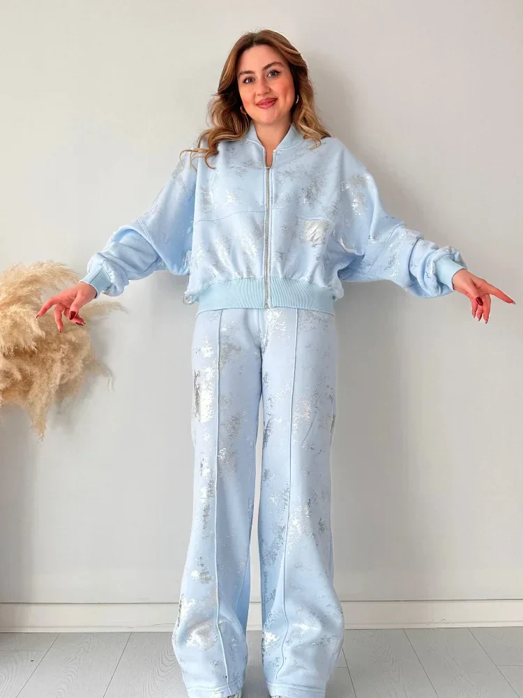 Merche Set im Alltagsstil mit bedrucktem Design