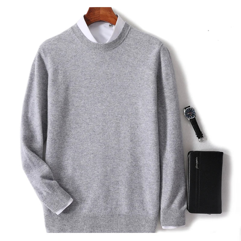 WW | Weicher Und Warmer O Ausschnitt Pullover Für Herren, Perfekt Für Kalte Tage