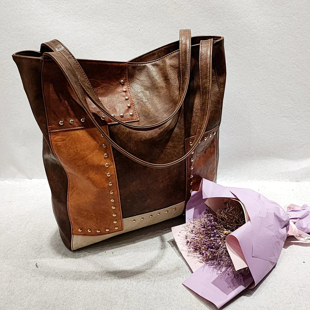 WW | Weinlese Patchwork Ledertasche